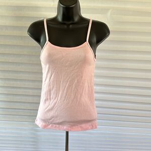 Bella Girl's Pink Spaghetti Strap Tank Top Size Medium Sleeveless Casual